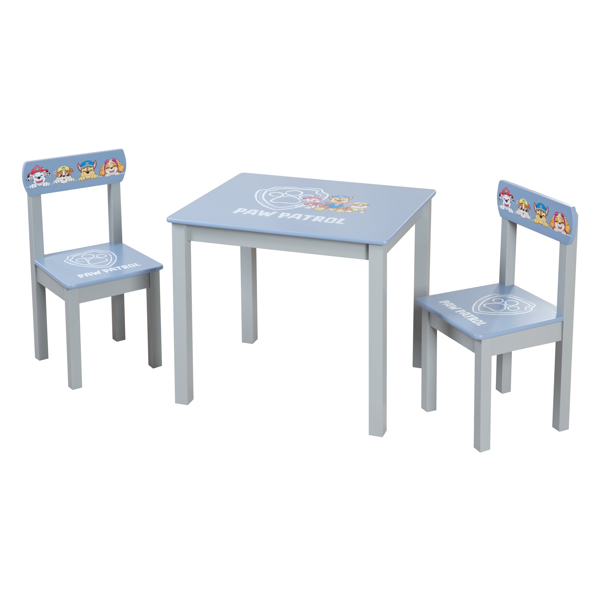 Set de mesa y sillas infantil 'Paw Patrol' - 2 Sillas infantiles & mesa para niños - Azul / gris – Recorte (1/13)