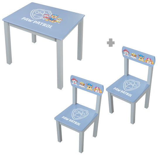 Set tavolo e sedie per bambini 'Paw Patrol' - 2 Sedie per bambini & tavolo per bambini - Blu / grigio – Ritaglio (4/13)