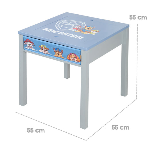 Children's Seating Set 'Paw Patrol' with Reversible Top Plate & Seat Box - Grey / Blue – Infographic (10/10)