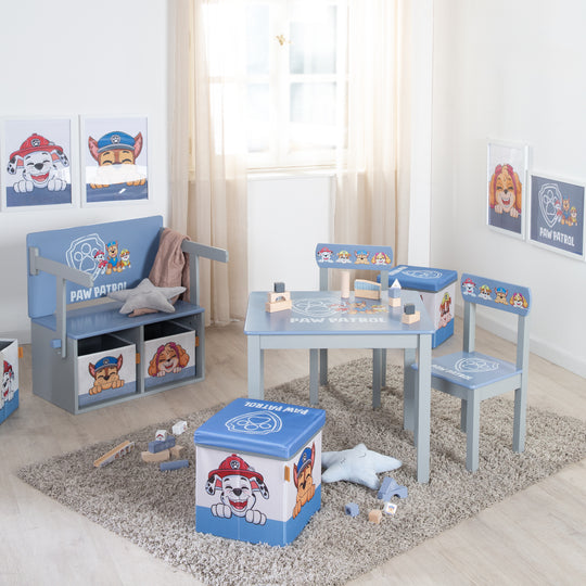 Pieghevole panca 'Paw Patrol' + tela scatole - Trasformabile per banco scolastico – Foto d'ambiente (14/18)