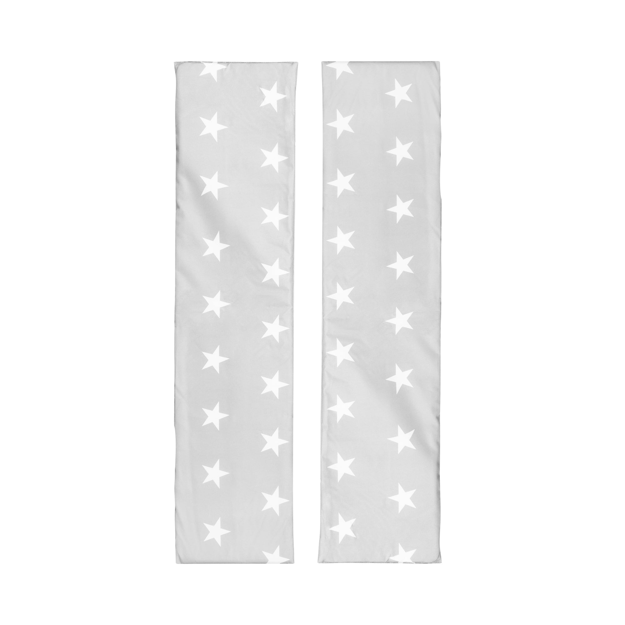 Cojín para banco 2er set en diseño 'Little Stars' para sets de fiesta infantil - Gris / blanco – Recorte (1/4)