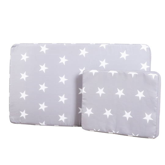 Outdoor Children's Lounger incl. Polster 'Little Stars' - FSC Certified Solid Wood - Grey – Cutout (6/7)