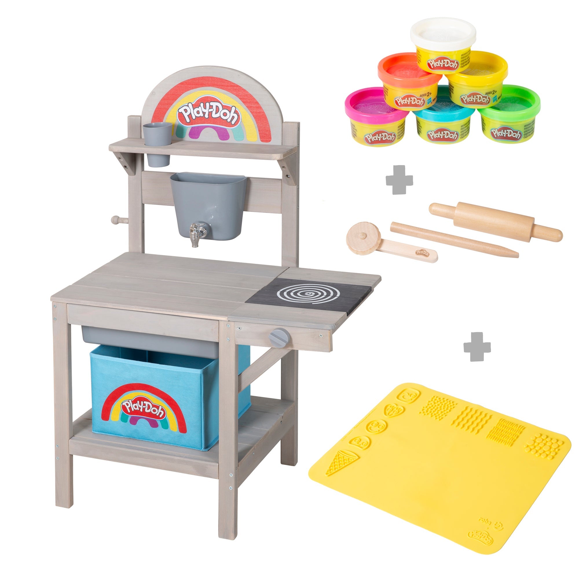 roba x Play-Doh cuisine d'extérieur pour enfants incl. accessoires pour pâte à modeler – Détourage (1/19)