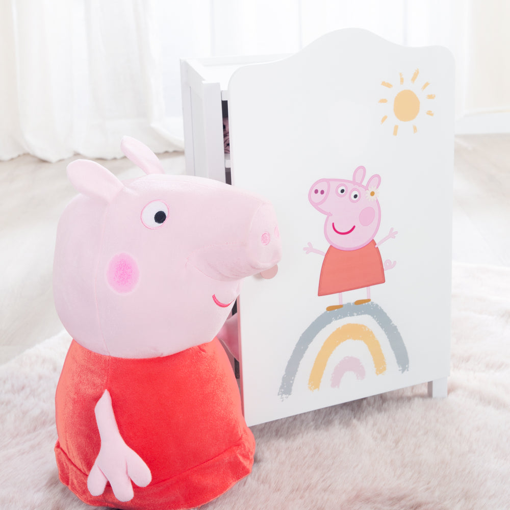 Puppenkleiderschrank 'Peppa Pig' für Puppenkleidung & -zubehör - Holz weiß lackiert – Milieubild (2/6)