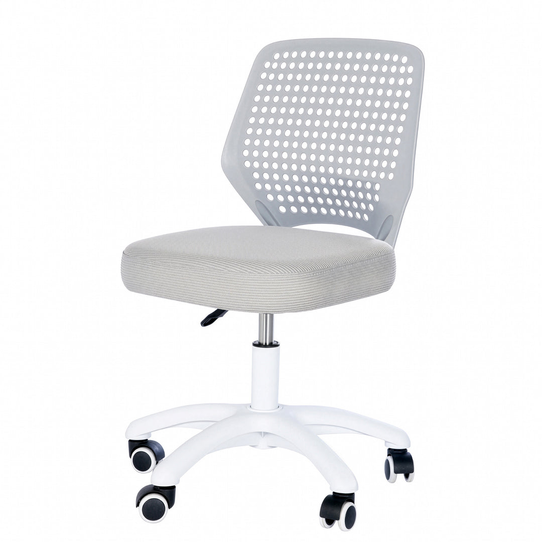 Kinderbürostuhl Smart Grow Basic - Ergonomischer Drehstuhl - Höhenverstellbar - Weiß / Grau – Produktbild (1/31)