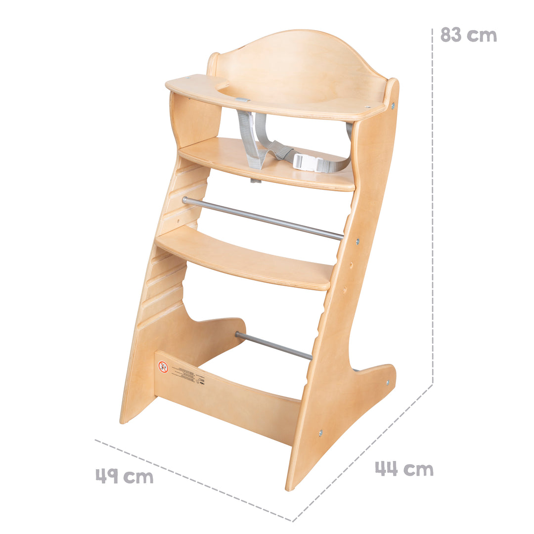Seggiolone evolutivo 'Chair Up ', che cresce con il bambino seggiolone per neonati & bambini, legno, naturale – Infografica (7/7)