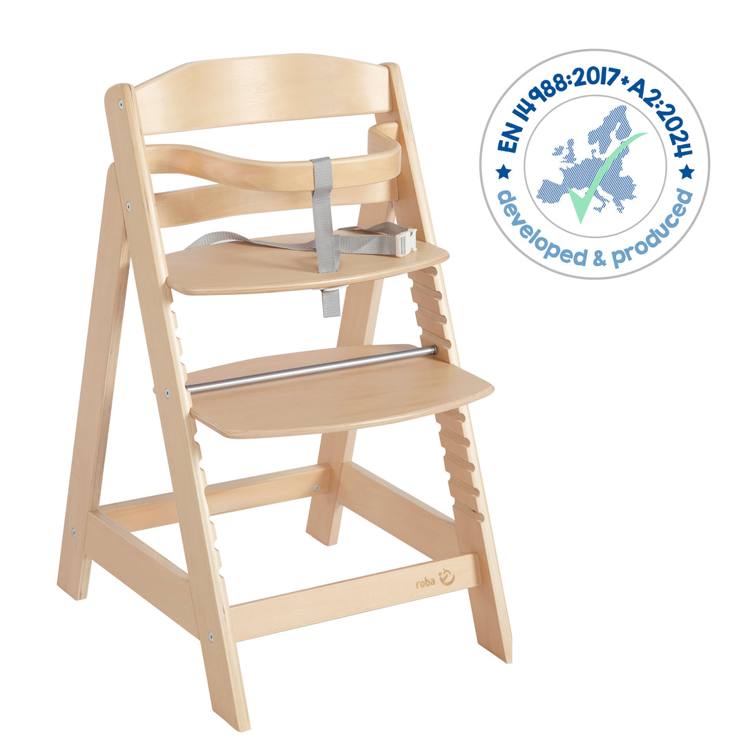 Step High Chair 'Sit Up III' - Grows with Your Child to Youth Chair - Wood Natural – Infographic (8/9)