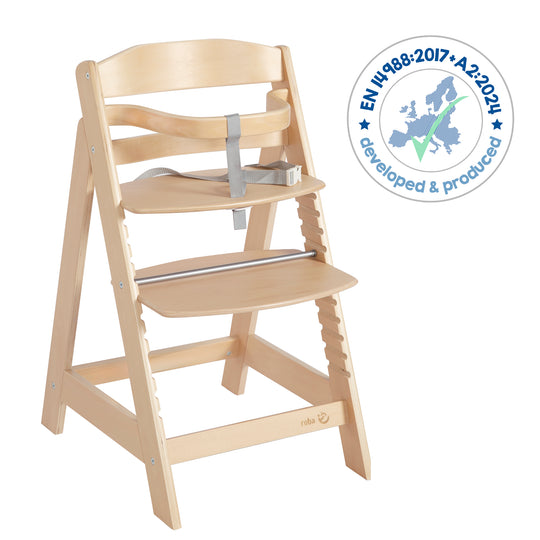 Step High Chair 'Sit Up III' - Grows with Your Child to Youth Chair - Wood Natural – Infographic (8/9)