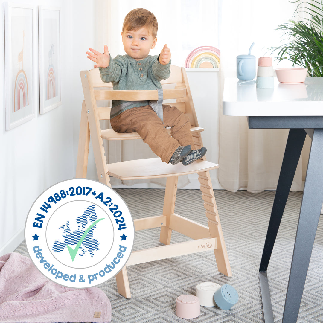 Step High Chair 'Sit Up III' - Grows with Your Child to Youth Chair - Wood Natural – Infographic (9/9)