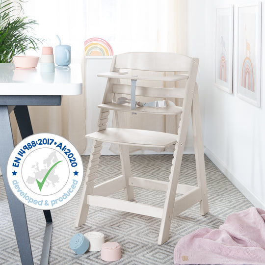 Seggiolone evolutivo 'Sit Up Flex' - Che cresce con il bambino fino al sedia per ragazzi - Stone washed – Infografica (13/14)