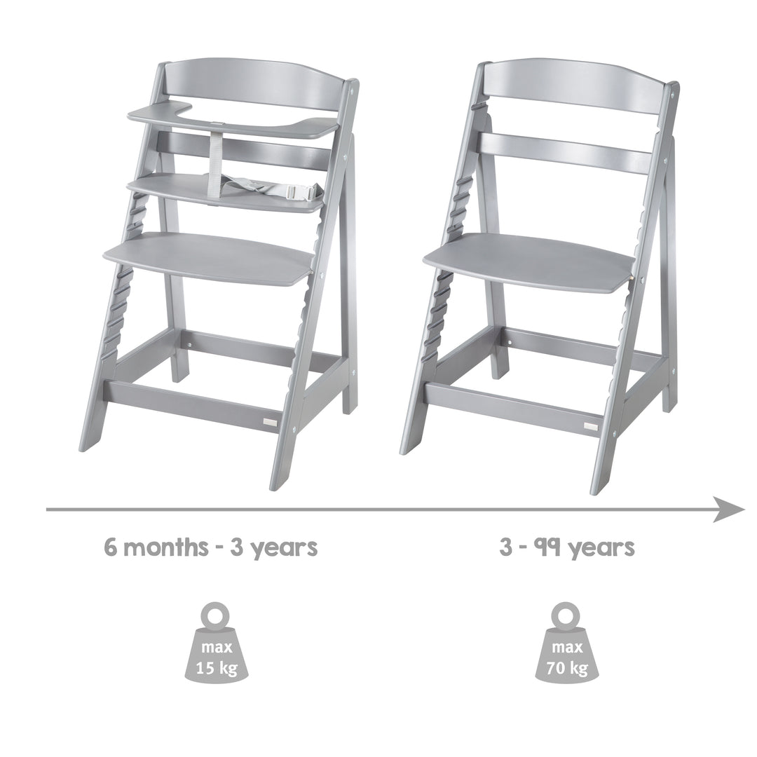 Trona evolutiva 'Sit Up Flex' - Que crece con el niño hasta el silla juvenil - Madera topo – Infografía (10/13)