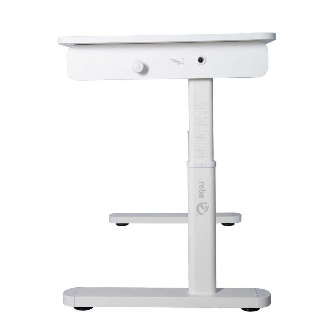 Scrivania per bambini basic - Regolabile in altezza - Ergonomico design - Senza cassetto - Bianco – Ritaglio (4/12)