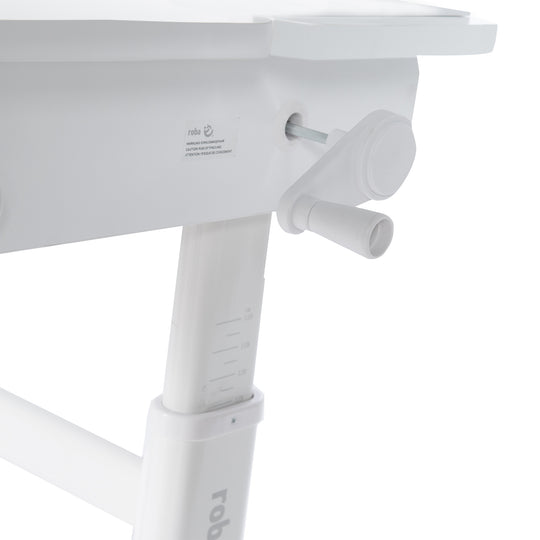 Scrivania per bambini basic - Regolabile in altezza - Ergonomico design - Senza cassetto - Bianco – Foto di dettaglio (5/12)