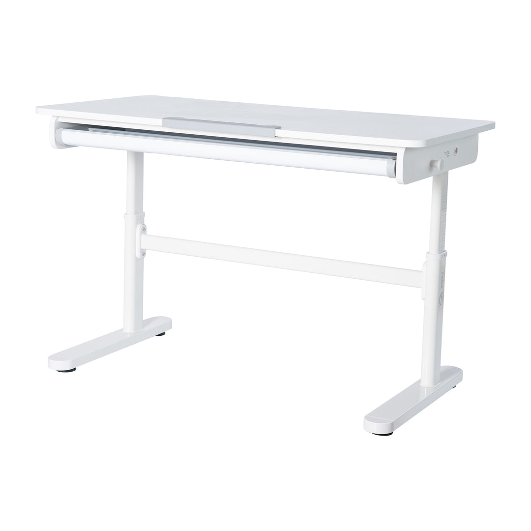 Kinderschreibtisch mit Schublade - Höhenverstellbar - Ergonomisches Design mit Stauraum - Modernes Design - Weiß – Freisteller (1/15)
