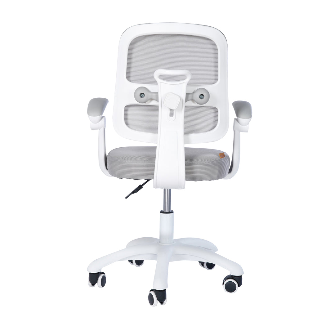 Sedia da ufficio per bambini smart grow 2D- ergonomico sedia girevole - Regolabile in altezza - Bianco / grigio – Ritaglio (26/36)