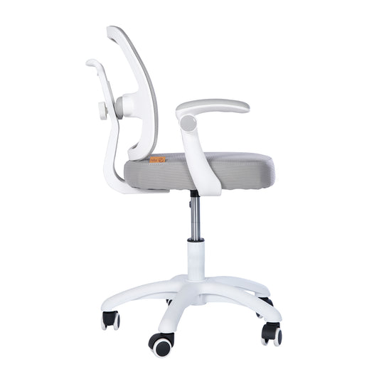 Sedia da ufficio per bambini smart grow 2D- ergonomico sedia girevole - Regolabile in altezza - Bianco / grigio – Ritaglio (25/36)