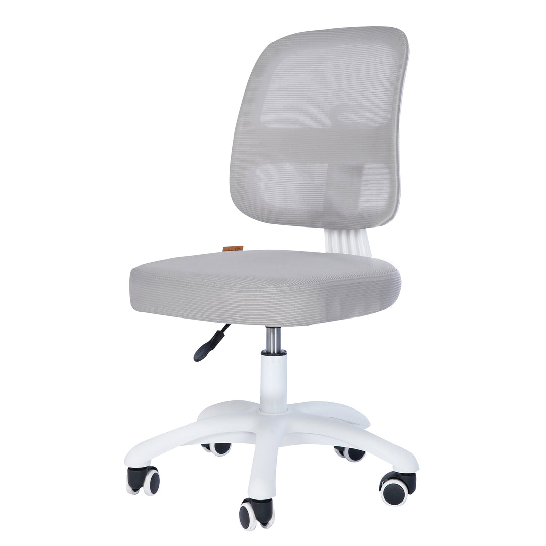 Kinderbürostuhl Smart Grow 2D- Ergonomischer Drehstuhl - Höhenverstellbar - Weiß / Grau – Freisteller (1/36)