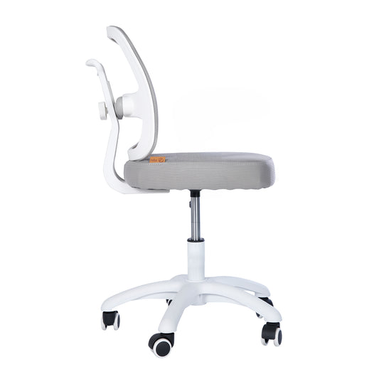 Sedia da ufficio per bambini smart grow 2D- ergonomico sedia girevole - Regolabile in altezza - Bianco / grigio – Ritaglio (7/36)