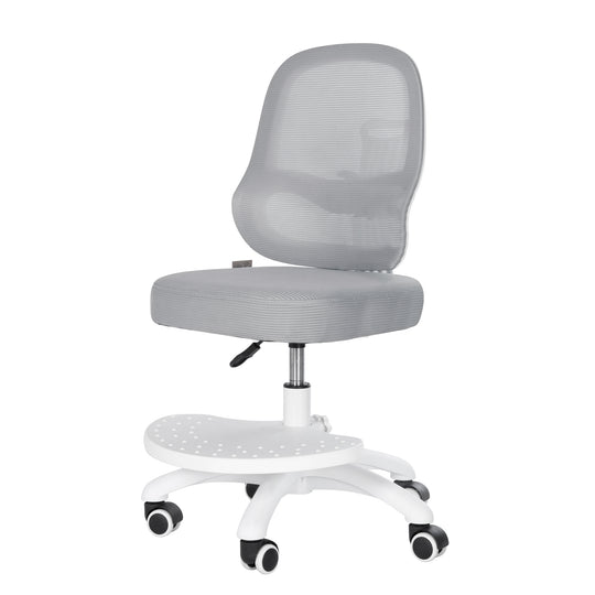 Silla de oficina infantil smart grow 3D - Ergonómico silla giratoria - Regulable en altura - Blanco / gris – Recorte (10/38)