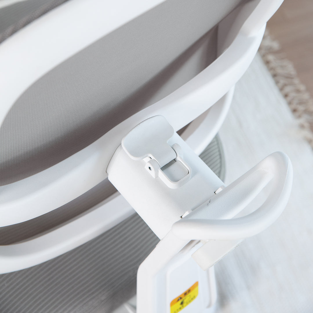 Silla de oficina infantil smart grow 3D - Ergonómico silla giratoria - Regulable en altura - Blanco / gris – Foto de detalle (9/38)