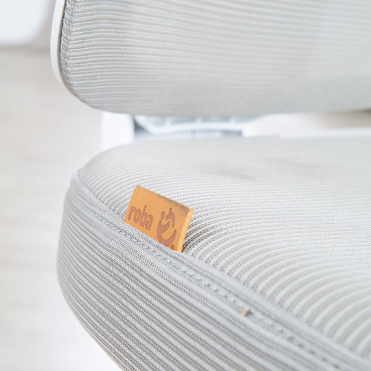 Kinderbürostuhl Smart Grow Premium - Ergonomischer Drehstuhl - Höhenverstellbar - Weiß / Grau – Detailbild (6/39)