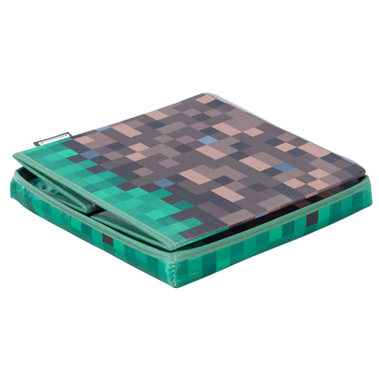 Coffre d'assise et de rangement 'Minecraft' - Bloc d'herbe grand - Toile – Détourage (4/5)