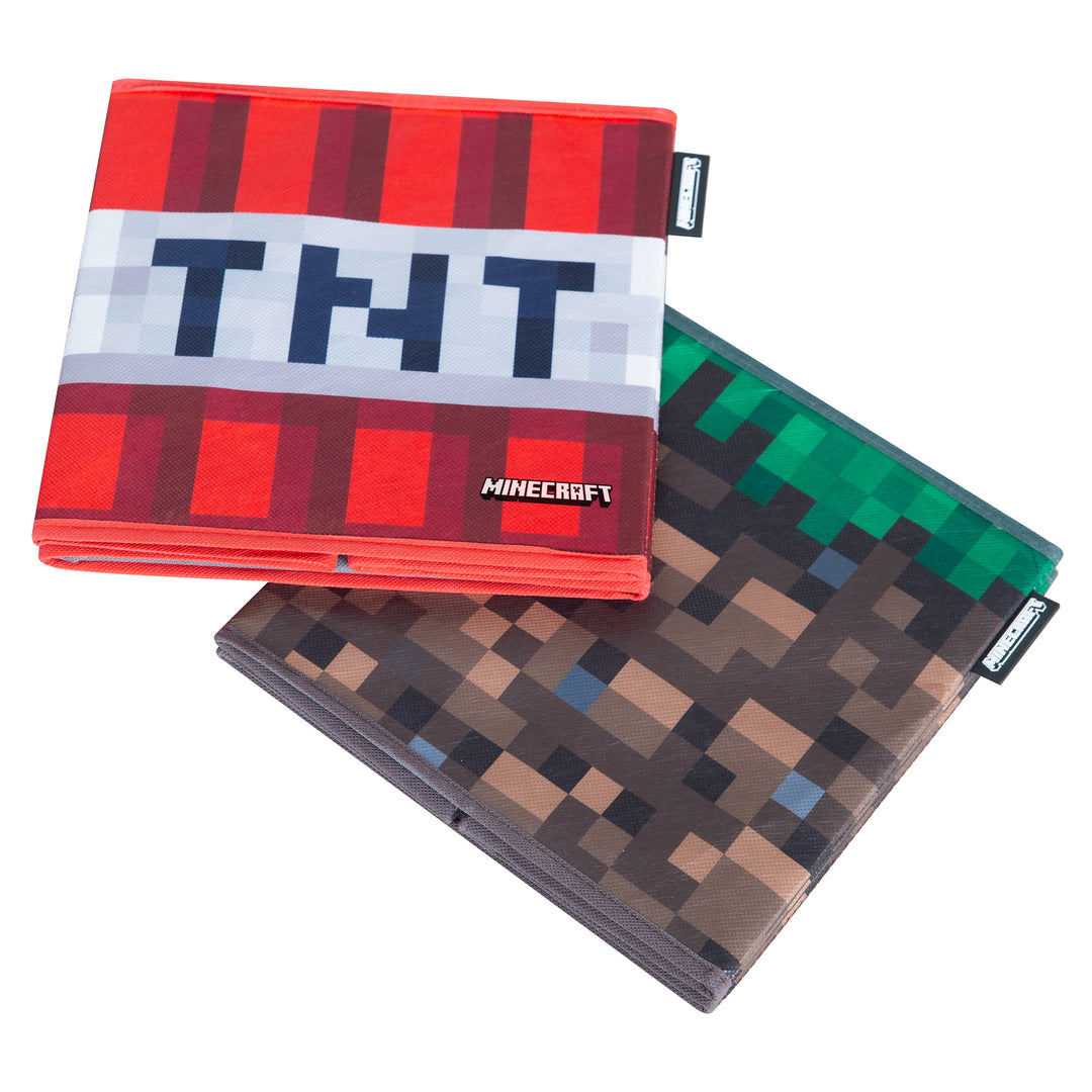 Scatole in tessuto 'Minecraft' 2er set - Pieghevole blocco d'erba e TNT - Tela – Ritaglio (11/11)