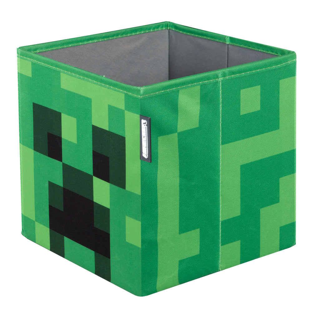 Stoffboxen 2er Set 'Minecraft'  aus Canvas - Faltbar - Creeper und Holzbox – Freisteller (2/9)