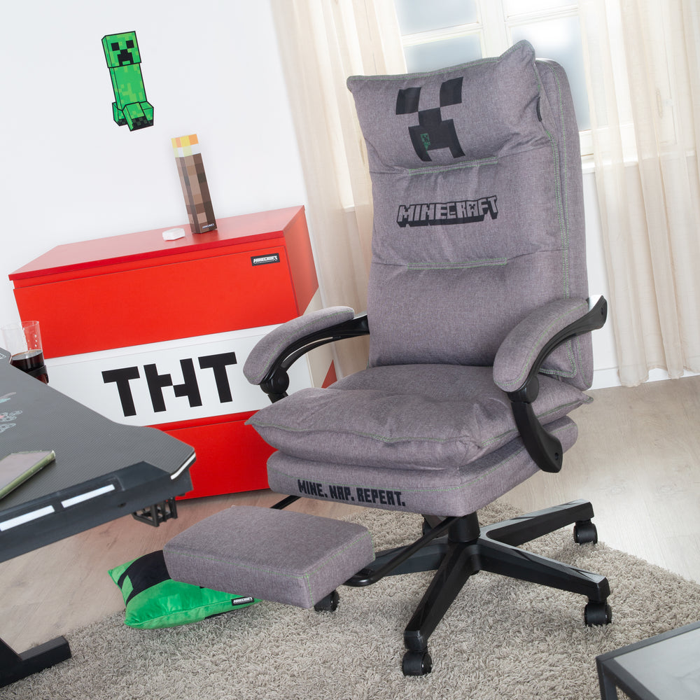 Gepolsterter Gamingstuhl 'Minecraft' - Stufenlos höhenverstellbar - Wippmechanik – Milieubild (2/13)