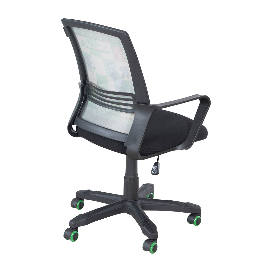 Sedia gaming 'Minecraft' con meccanismo a dondolo - Regolabile in altezza in continuo - Nero – Ritaglio (5/10)