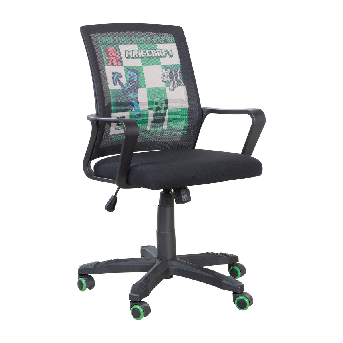 Gaming Chair 'Minecraft' with Rocking Mechanism - Infinitely Height-Adjustable - Black – Cutout (1/10)