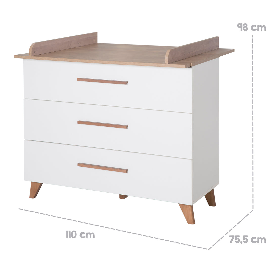 Children's Room 'Ole' incl. Baby-/Children's Bed 70x140, Wardrobe & Changing Table – Infographic (11/23)