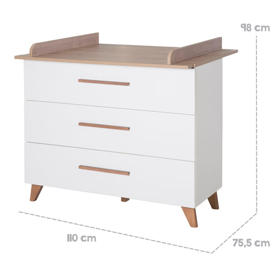 Children's Room 'Ole' incl. Baby-/Children's Bed 70x140, Wardrobe & Changing Table – Infographic (11/23)