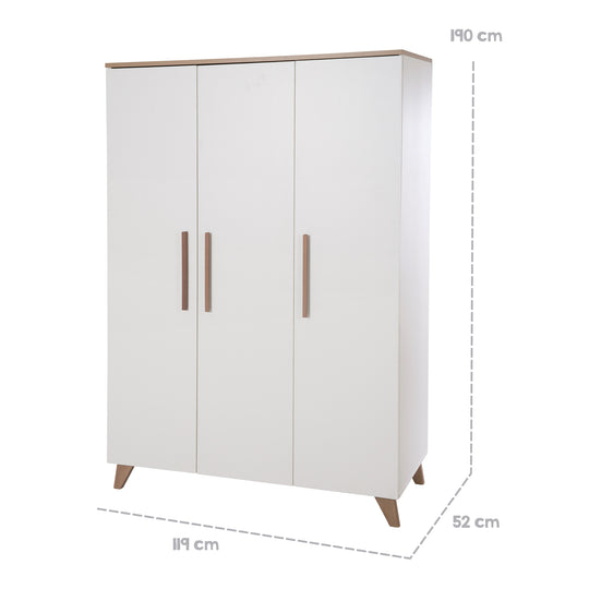 Children's Room 'Ole' incl. Baby-/Children's Bed 70x140, Wardrobe & Changing Table – Infographic (12/23)
