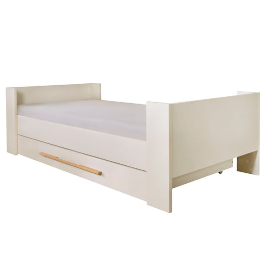 Ensemble lit enfant 'Kids' 90 x 200 cm - Série 'Flexi Grow' - Cashmere / décor chêne – Détourage (1/5)