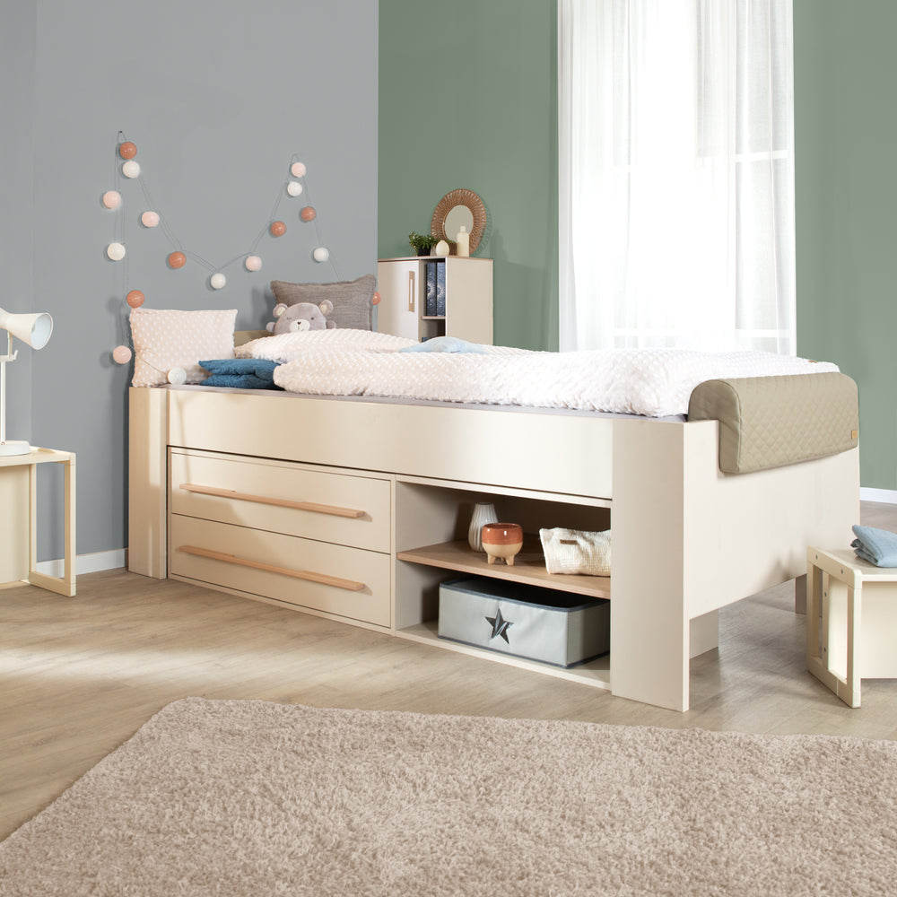 Kinderbett-Set 'Captain' 90 x 200 cm - Serie 'Flexi Grow' - Cashmere / Eiche – Milieubild (2/14)