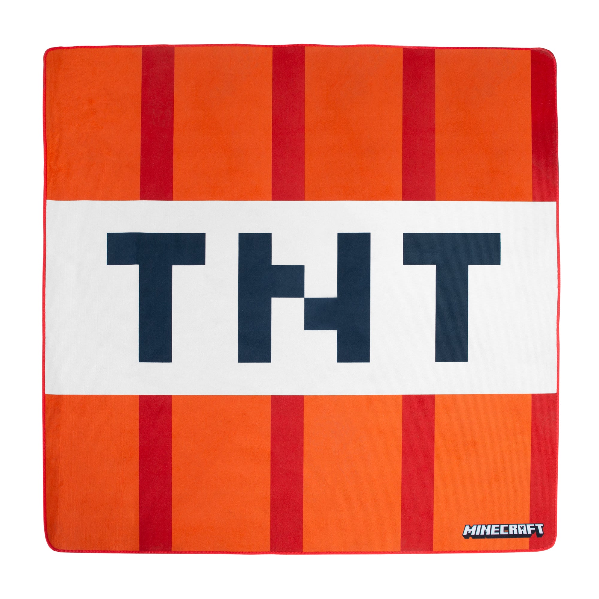 Teppich 'Minecraft' TNT - 120 x 120 cm - Rot / Weiß – Freisteller (1/4)