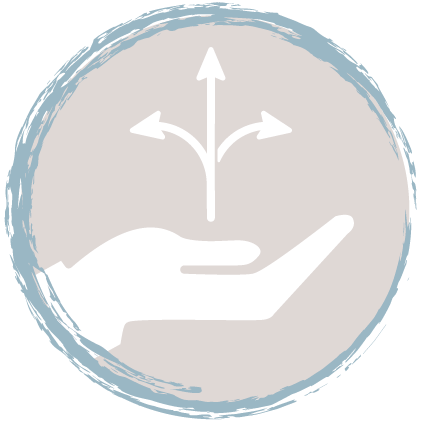 Button für Merkmale-Laufgitter - Flexibilität - Hellblau / Beige