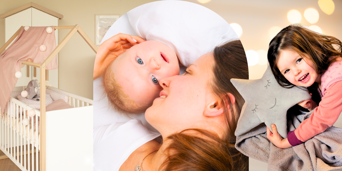 Banner Startseite - Hausbett, Familienbild und roba Style Kuschelkissen