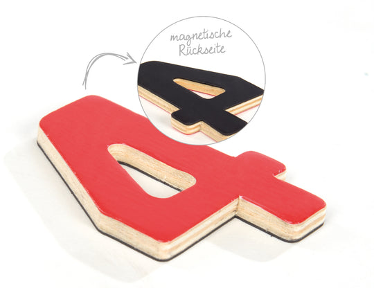 Numeri magnetici, legno set lavagna magnetica con numeri e simboli, 35tlg, giocattolo scolastico per bambini – Foto di dettaglio (6/7)