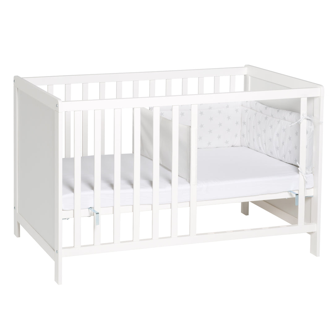 Multifunktionsbett with Beistellfunktion 60 x 120 cm, White, incl. Bettausstattung – Cutout (13/22)