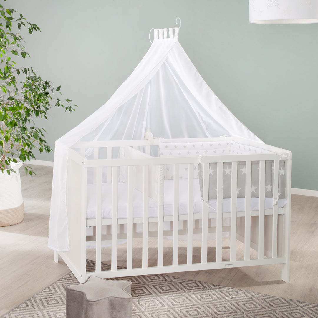 Multifunktionsbett with Beistellfunktion 60 x 120 cm, White, incl. Bettausstattung – Lifestyle Image (18/22)
