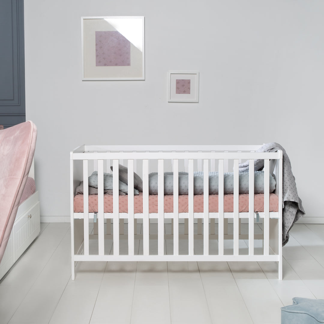 Lettino da co-sleeping 2in1 'Hamburg' 60x120 cm, bianco, regolabile, incl. 5 sbarre removibili – Foto d'ambiente (5/17)