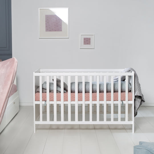 Lettino da co-sleeping 2in1 'Hamburg' 60x120 cm, bianco, regolabile, incl. 5 sbarre removibili – Foto d'ambiente (12/17)