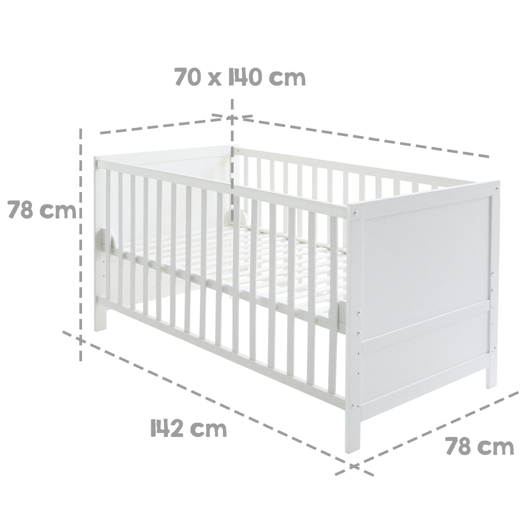 Complete Bed Set 'stars grey' 70 x 140 cm - Incl. Complete Textile Accessories – Infographic (5/6)