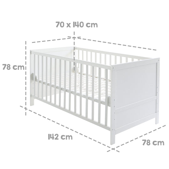 Complete Bed Set 'stars grey' 70 x 140 cm - Incl. Complete Textile Accessories – Infographic (5/6)