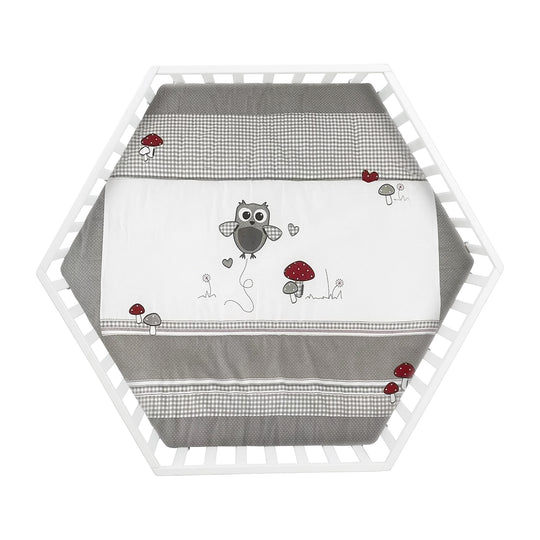 Laufgitter 'Adam & Eule' 6-eckig, inkl. Schutzeinlage, Holz weiß – Freisteller (2/9)