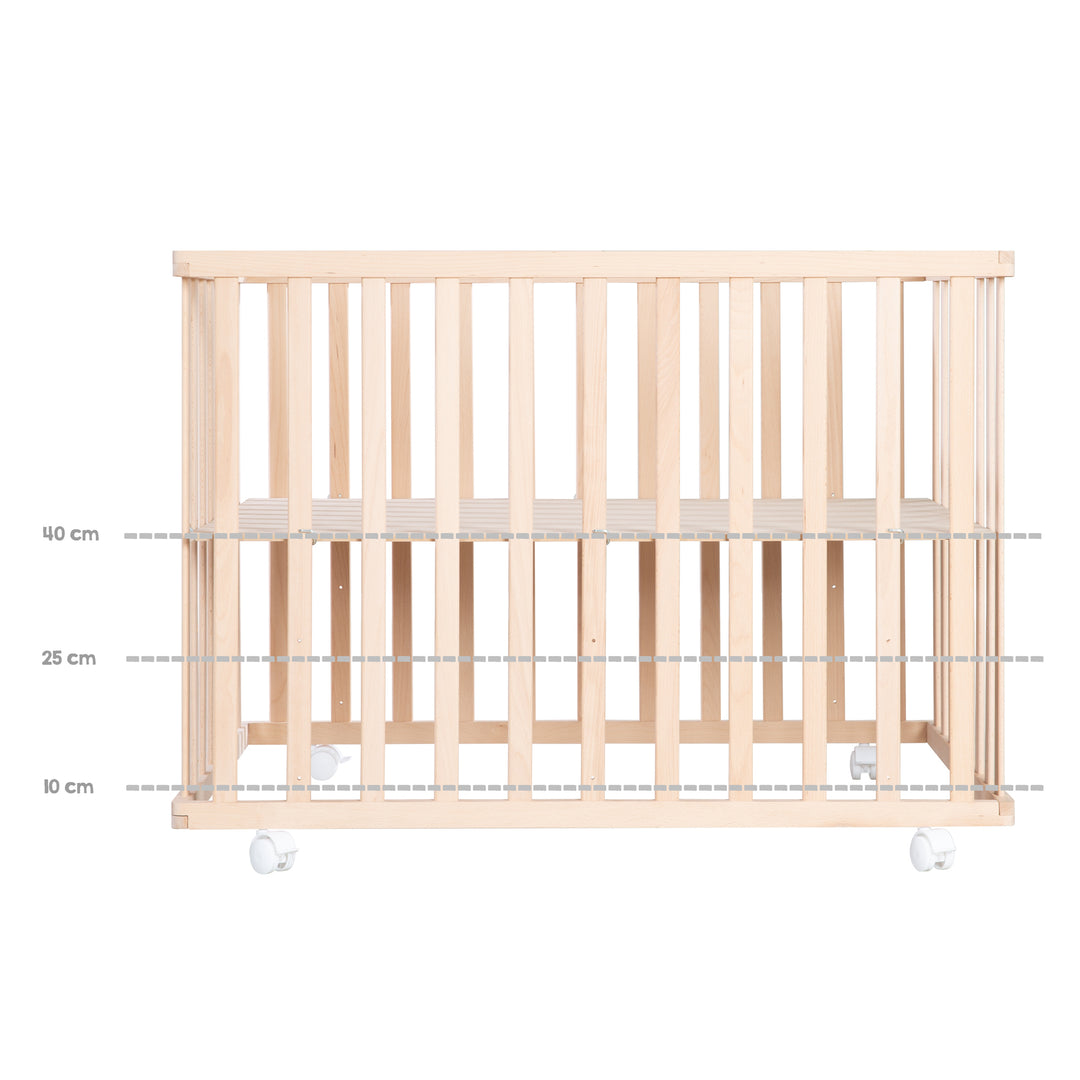 Box 'roba Style', 75 x 100 cm, in faggio biologico, incl. grigio inserto protettivo & rotelle – Infografica (7/14)