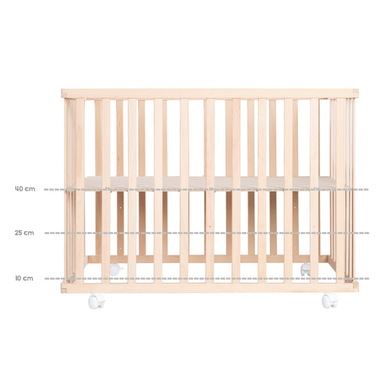 Box 'roba Style', 75 x 100 cm, in faggio biologico, incl. grigio inserto protettivo & rotelle – Infografica (7/14)