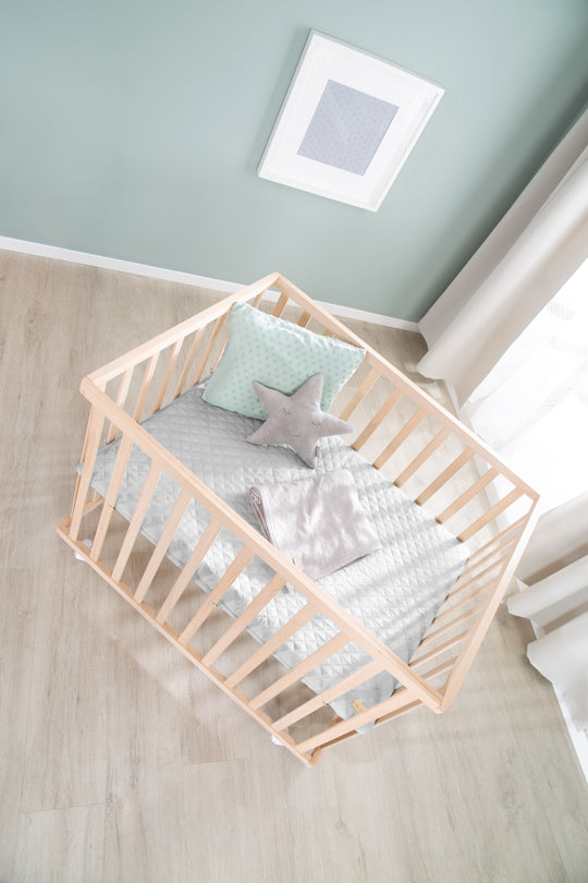 Box 'roba Style', 75 x 100 cm, in faggio biologico, incl. grigio inserto protettivo & rotelle – Foto speciale (11/14)